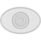 Ekena Millwork Standard Dalton Bullseye Rosette with Beveled Edge, 6"W x 4"H x 1/2"P ROSP060X040X050DAL03 - alternate 3